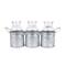 8 Pack: Glass Jar Set with Metal Holder by Ashland&#xAE;